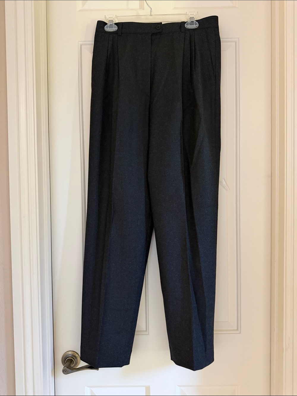 Zanella Women’s Charcoal wool and cashmere Dress Pants